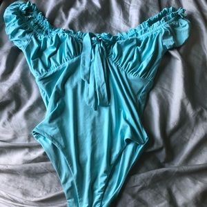 Laura’s Boutique Blue bodysuit